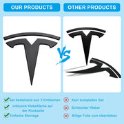 Tesla Logo Emblemset Model 3 | e - car - shop.ch