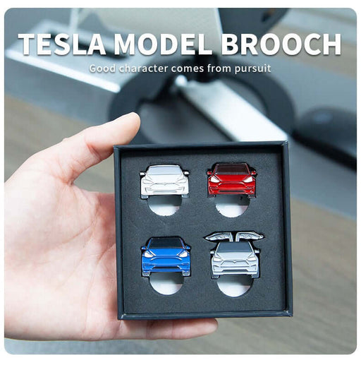 Tesla Model Broschen/Pins | e - car - shop.ch