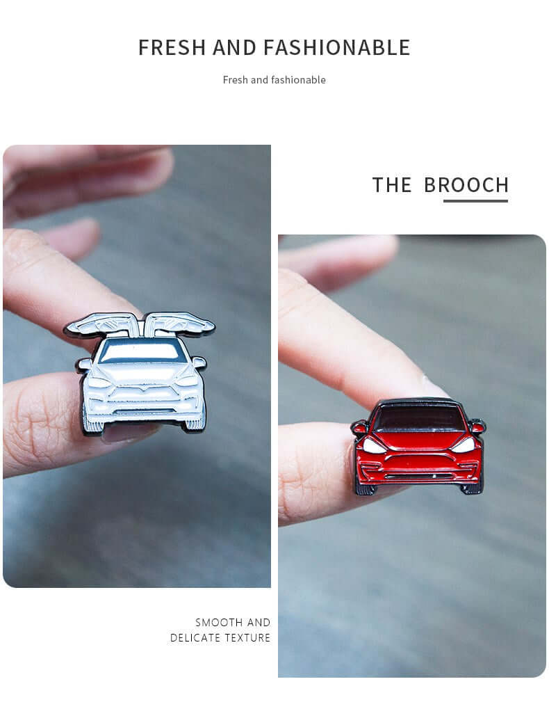 Tesla Model Broschen/Pins | e - car - shop.ch