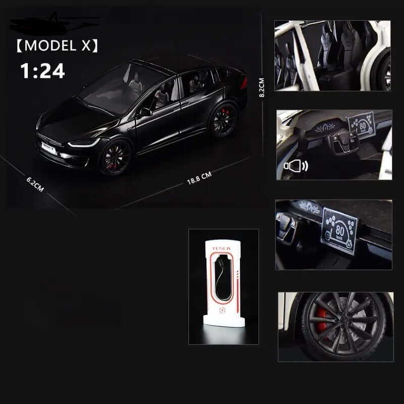 Tesla Model X Facelift Modellauto 1/24 | e - car - shop.ch