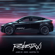 Tesla Robotaxi Aufkleber 50×20 cm | e - car - shop.ch