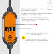 Tragbares Elektroauto Ladegerät Ladestation Typ2 (EU Schuko) | e - car - shop.ch