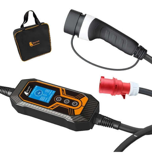 Tragbares EV Ladegerät Ladestation Schnellladekabel Typ2 16A CEE - Stecker | e - car - shop.ch