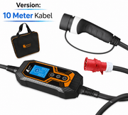 Tragbares EV Ladegerät Ladestation Schnellladekabel Typ2 16A CEE - Stecker | e - car - shop.ch