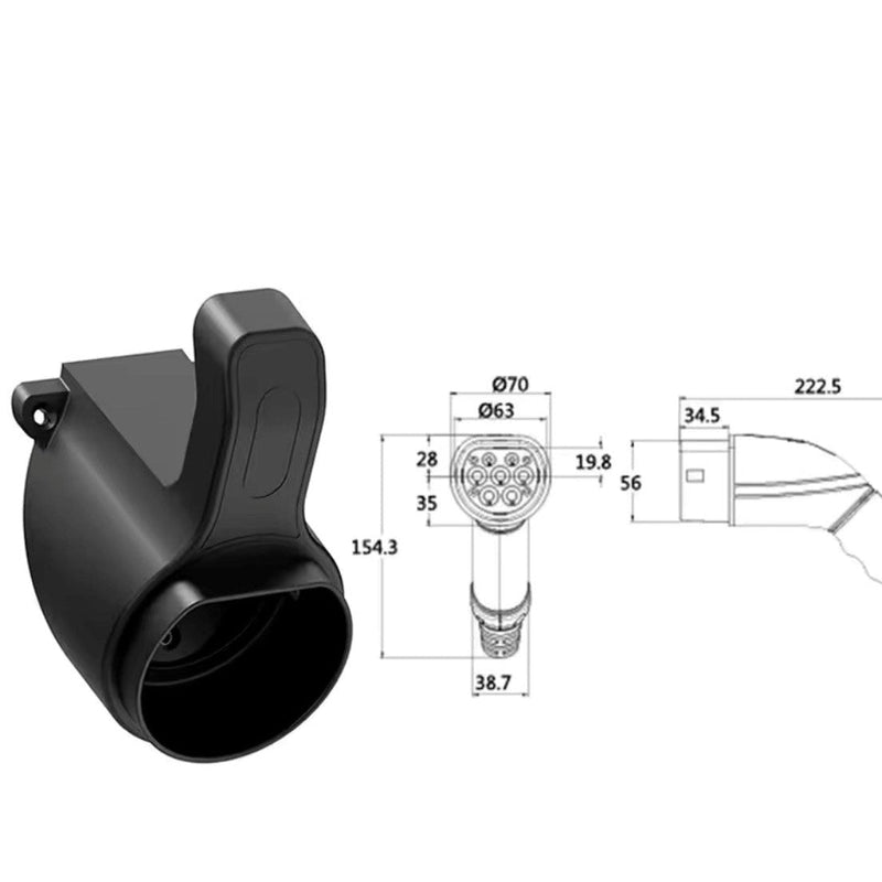 Typ 2 Ladekabel Wandhalterung – EV Kabelhalter | e - car - shop.ch