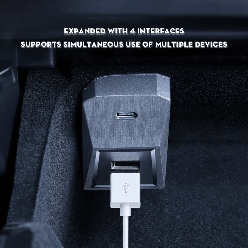 USB Handschuhfach Dockingstation Tesla Model 3/Y · Facelift 2021/bis 2024 | e - car - shop.ch