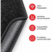 Velours-Fussmatten Tesla Model 3 | e-car-shop.ch