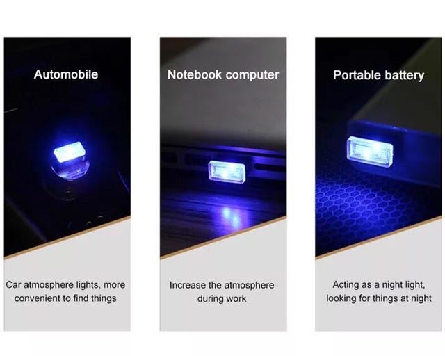 Im Auto Licht USB Auto Kaltlicht LED ohne Unterbrechung