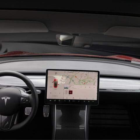 Dashboard Kunststoffabdeckung 2-teilig Tesla Model 3/Y (nicht kompatib —