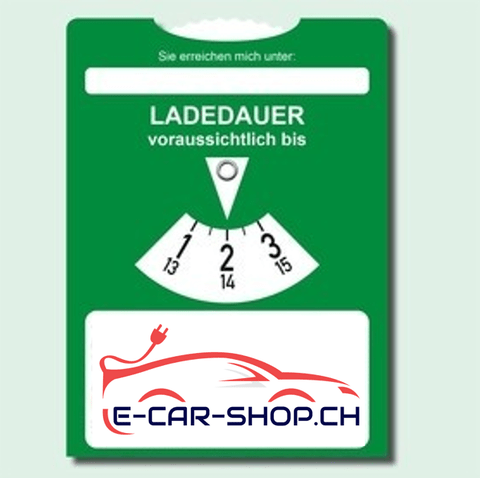 Parkscheibe für Elektroauto | e-car-shop.ch