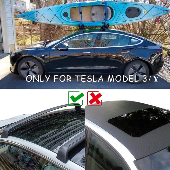 2 Stück Auto Dachträger Querträger für Tesla Model Y 2019-2022