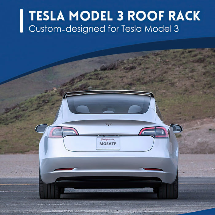 Dachträger für Tesla Model 3 2017-2021,Skiträger Dachgepäckträger  Gepäckträger Roof Rack Rails Diebstahlsicherung Zubehör : : Auto &  Motorrad