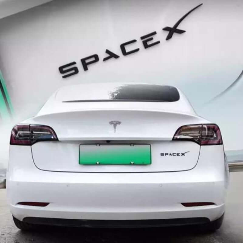 Autoschriftzug 3D SpaceX / Tesla | e - car - shop.ch