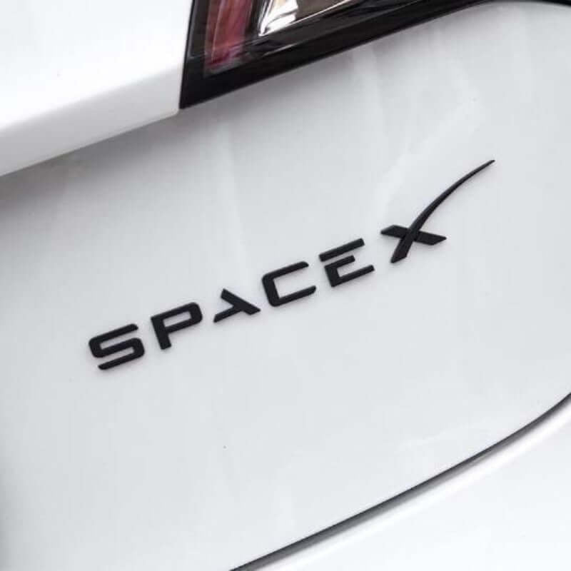 Autoschriftzug 3D SpaceX / Tesla | e - car - shop.ch