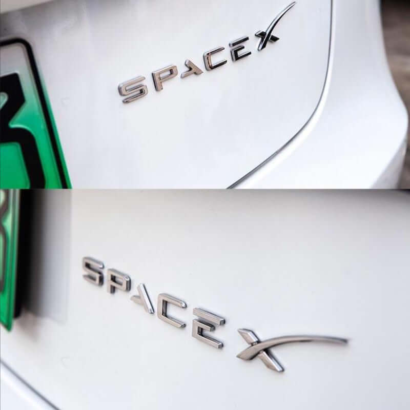 Autoschriftzug 3D SpaceX / Tesla | e - car - shop.ch