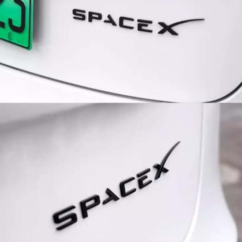 Autoschriftzug 3D SpaceX / Tesla | e - car - shop.ch