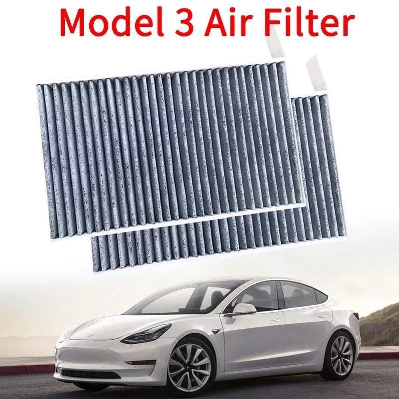 HEPA Aktivkohle-Luftfilter Tesla Model 3/Y (nicht kompatibel mit Model —