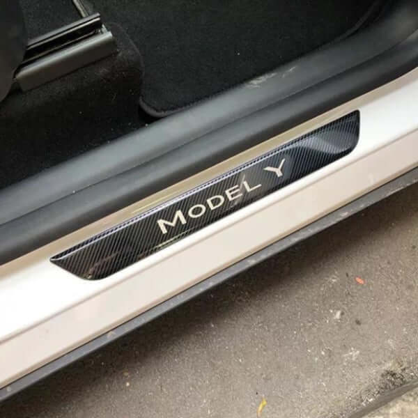 Einstiegsleisten vorne Tesla Model Y bis 2024 - Carbonoptik | e - car - shop.ch