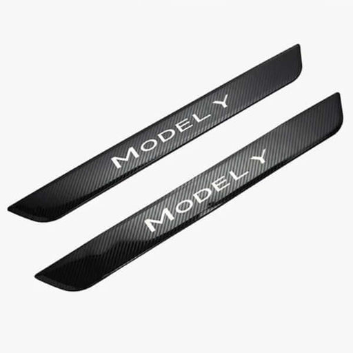 Einstiegsleisten vorne Tesla Model Y bis 2024 - Carbonoptik | e - car - shop.ch