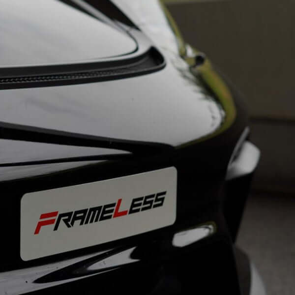 FRAMELESS Rahmenlose Nummernhalterung | e - car - shop.ch