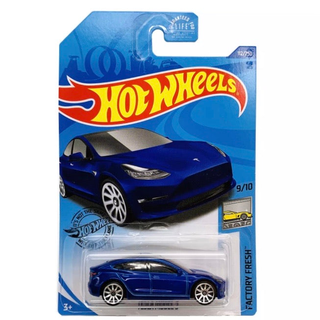 Modèle de voiture pour Tesla Model 3 jouet voiture bleu, vert