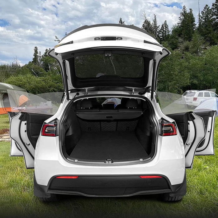FERKAP Ausziehbar Laderaumabdeckung, Für Tesla Model Y 2020 2021  Autozubehör Auto Kofferraumabdeckung Rollo Interieurleisten ZubehöR:  : Auto & Motorrad