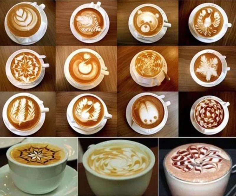 Kaffeeschablonen, Set à 16 Stk. | e - car - shop.ch