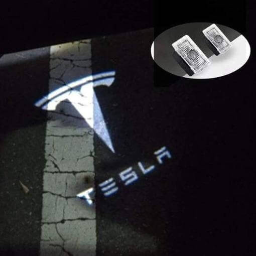 LED Tesla Türlogo - Projektoren S/3/X/Y (2 - teilig) | e - car - shop.ch