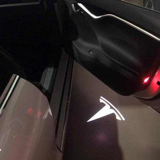 LED Tesla Türlogo - Projektoren S/3/X/Y (2 - teilig) | e - car - shop.ch