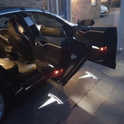 LED Tesla Türlogo - Projektoren S/3/X/Y (2 - teilig) | e - car - shop.ch
