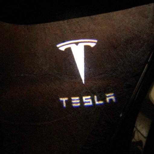 LED Tesla Türlogo - Projektoren S/3/X/Y (2 - teilig) | e - car - shop.ch