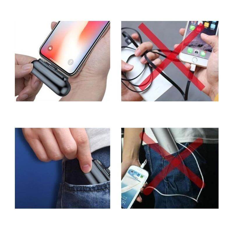 Mini Powerbank mit Adapterset | e - car - shop.ch