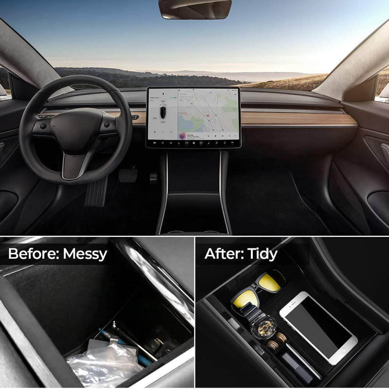 Mittelkonsole DELUXE Tesla Model 3 bis 2020 | e - car - shop.ch