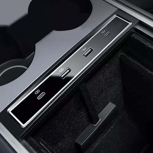 Multi USB Leiste Tesla Model 3/Y · Facelift 2021/bis 2024 | e - car - shop.ch