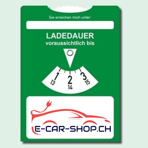Parkscheibe für Elektroauto | e - car - shop.ch