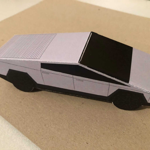 Tesla Cybertruck Bastelbogen | e - car - shop.ch