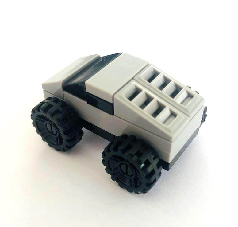 Tesla Cybertruck MINI aus Bausteinen | e - car - shop.ch
