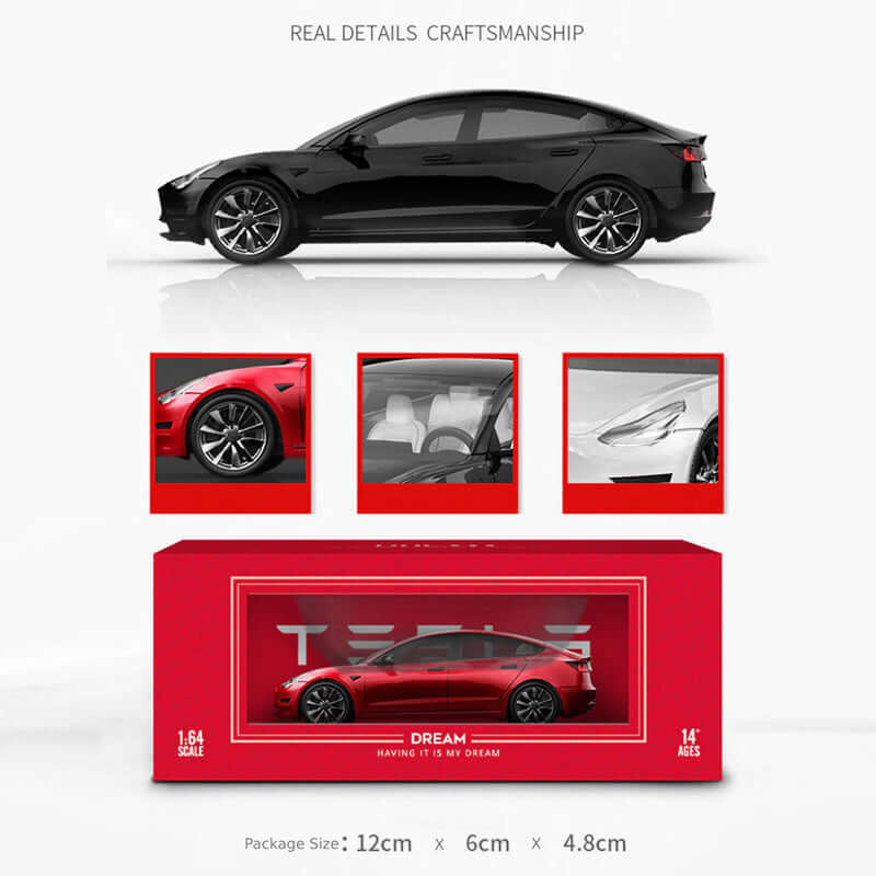 Tesla Model 3 Modellauto 1/64 "SPECIAL - EDITION" | e - car - shop.ch