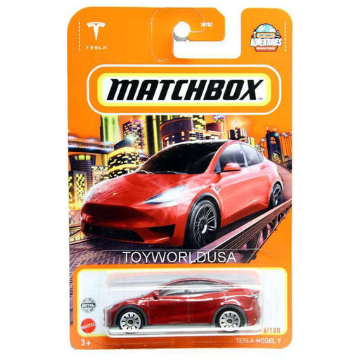 Tesla Model Y bis 2024 MATCHBOX 1/64 | e - car - shop.ch