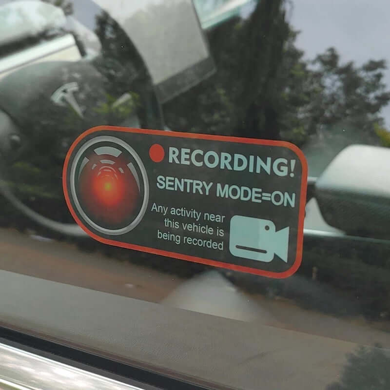 Tesla Wächter Modus Aufkleber (SENTRY - MODE) | e - car - shop.ch