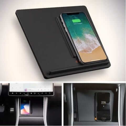 Wireless Phone Charger Tesla Model 3 bis 2020 | e - car - shop.ch