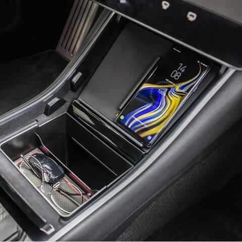 Wireless Phone Charger Tesla Model 3 bis 2020 | e - car - shop.ch