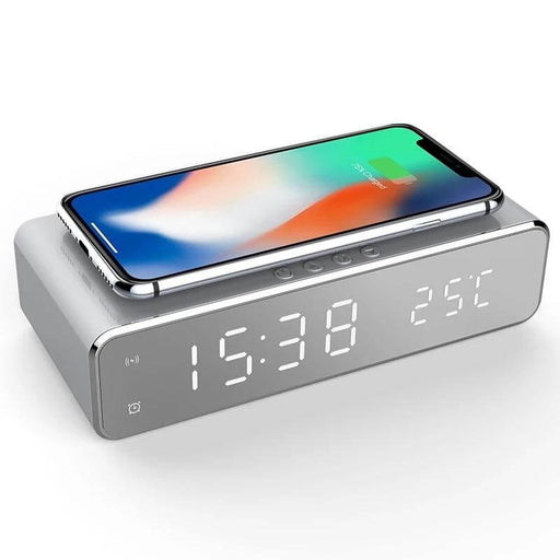 Wirelesscharger mit Uhr und Temparaturanzeige | e - car - shop.ch