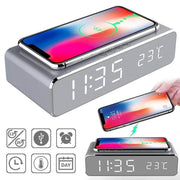 Wirelesscharger mit Uhr und Temparaturanzeige | e - car - shop.ch